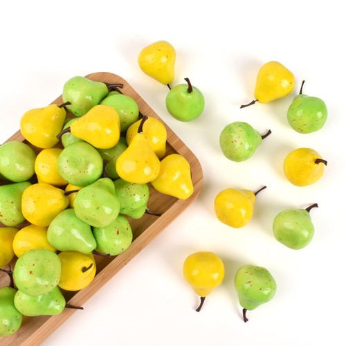 Mini artificial pear 40pcs - artificial, pear,